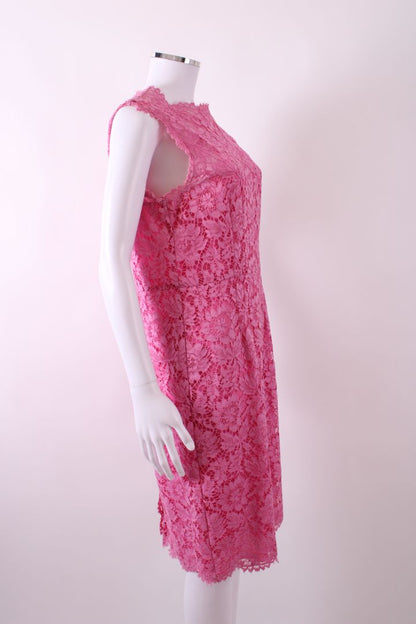 Valentino L/S Lace Dress Pink 14 | Default Title, Pink