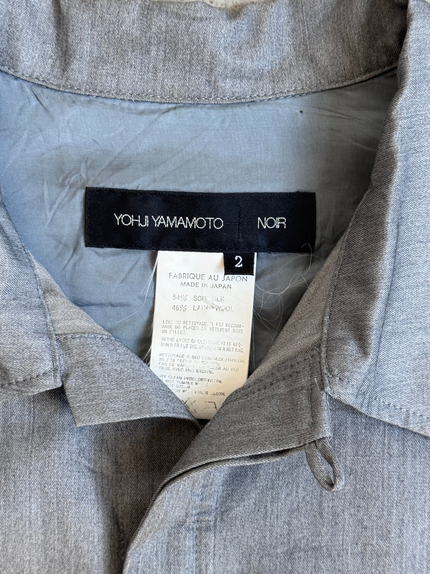 Yohji Yammamoto 'Noir' Button Down Shirt Dress