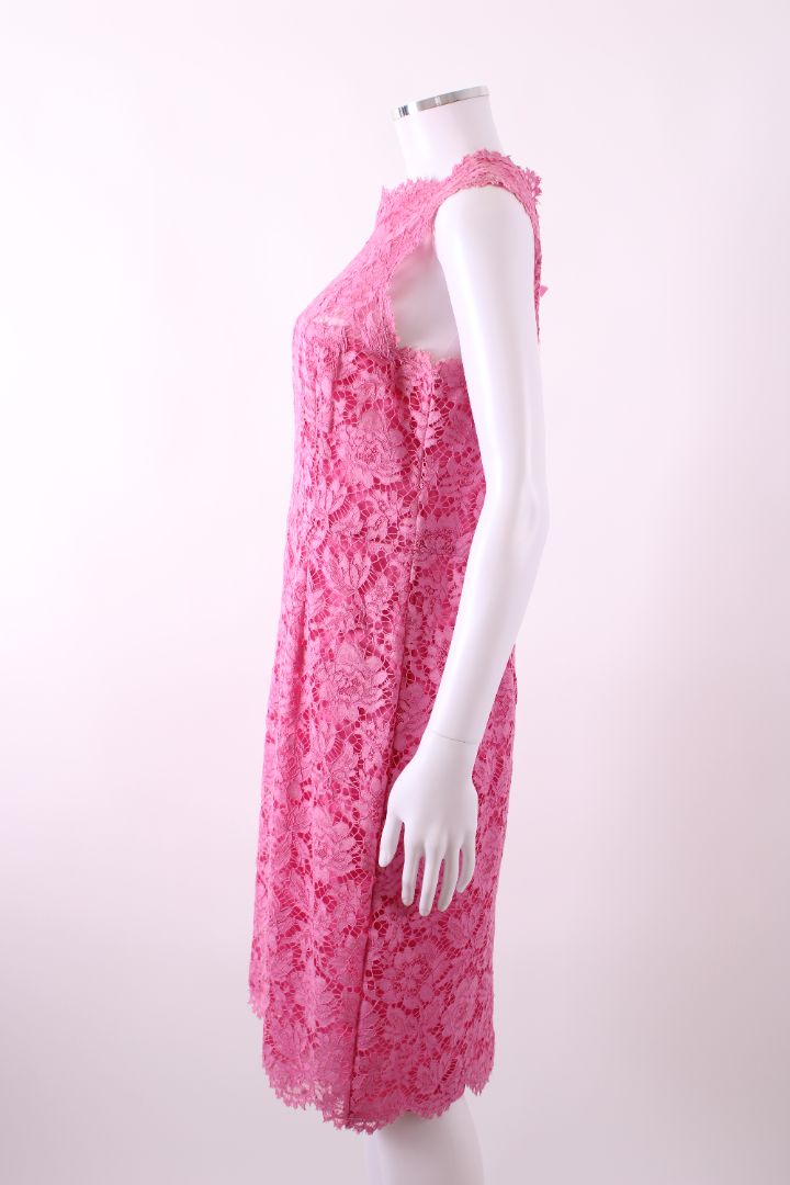Valentino L/S Lace Dress Pink 14 | Default Title, Pink
