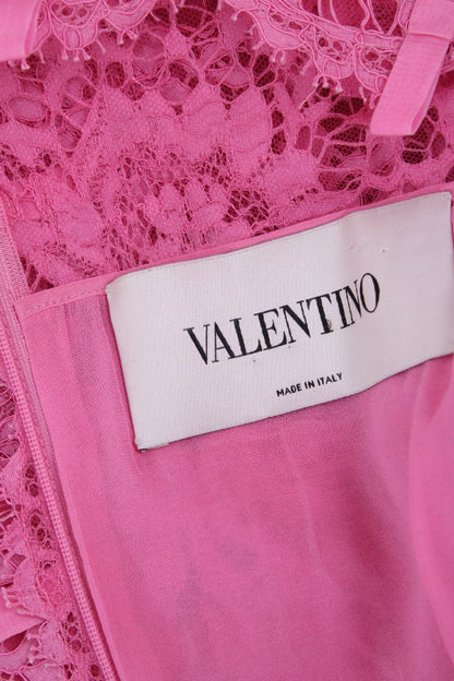 Valentino L/S Lace Dress Pink 14 | Default Title, Pink