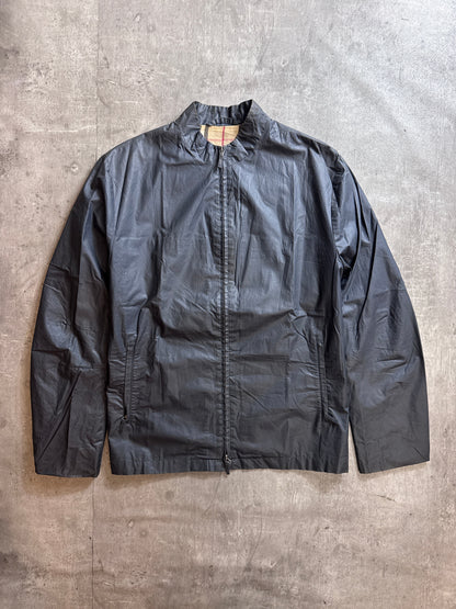Burberry Nova Check Lined Waxed Cotton Moto Jacket