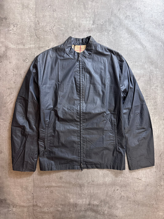 Burberry Nova Check Lined Waxed Cotton Moto Jacket