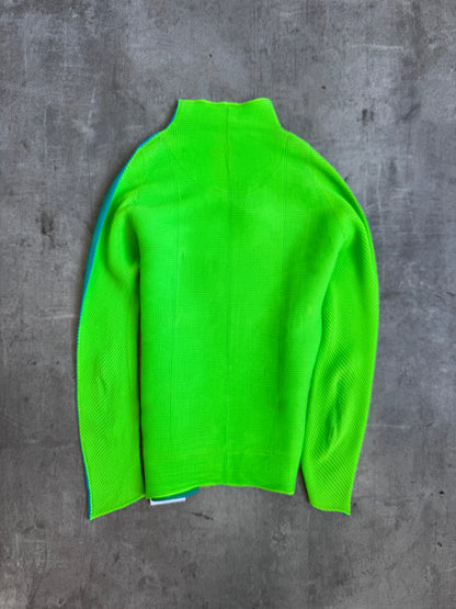 Issey Miyake Pleats Please Two Tone Top