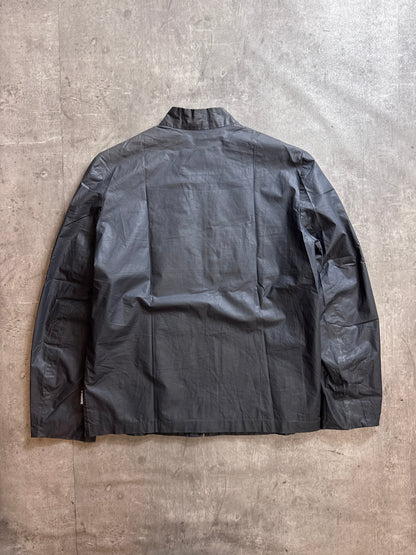 Burberry Nova Check Lined Waxed Cotton Moto Jacket