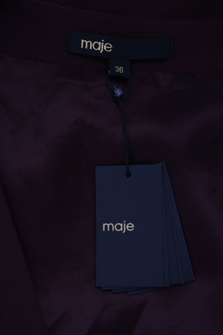 Maje Waist Coat/ Trouser Co-ord Burgundy 6/8 | Default Title, Burgundy