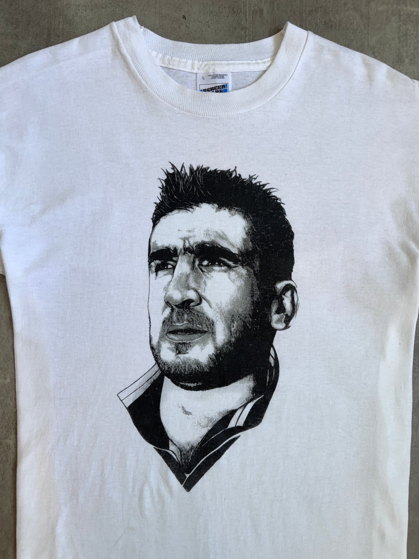 1990's Eric Cantona Single Stitch Portrait Graphic Tee
