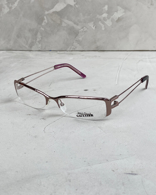 JEAN PAUL GAULTIER CLEAR LENS LOGO GLASSES