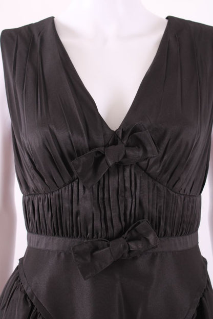 Self Portrait S/S Bow Dress Black 8 | Default Title, Black