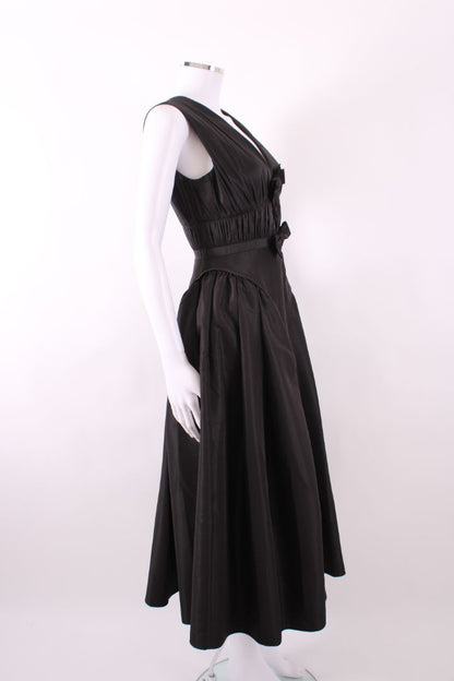 Self Portrait S/S Bow Dress Black 8 | Default Title, Black