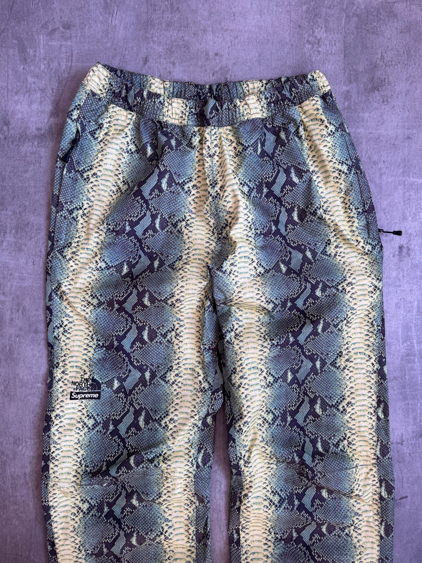 S/S 2018 Supreme X North Face Taped Seam Snakeskin Tech Trousers
