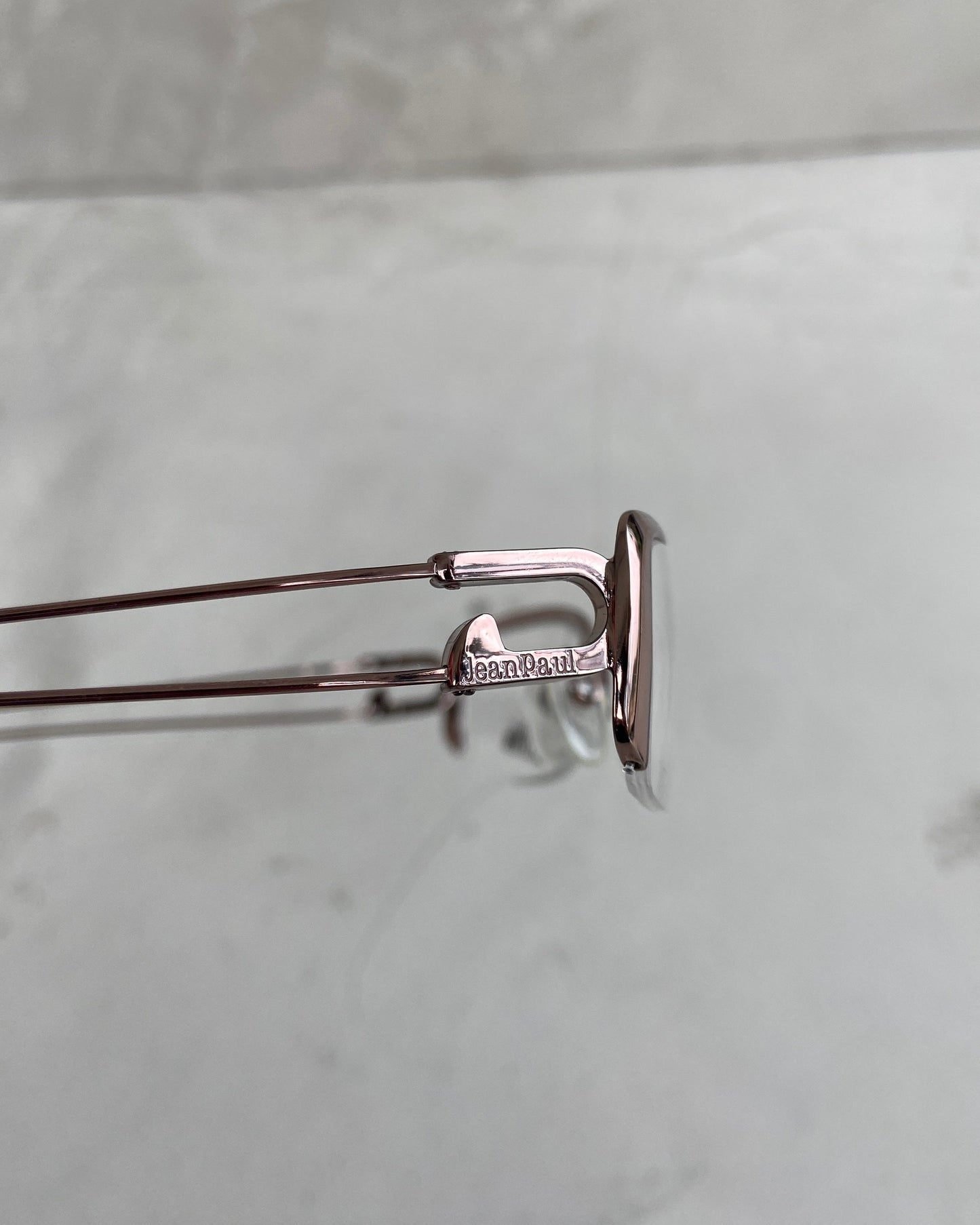 JEAN PAUL GAULTIER CLEAR LENS LOGO GLASSES | O/S, Brown