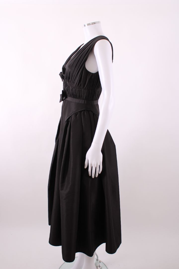 Self Portrait S/S Bow Dress Black 8 | Default Title, Black