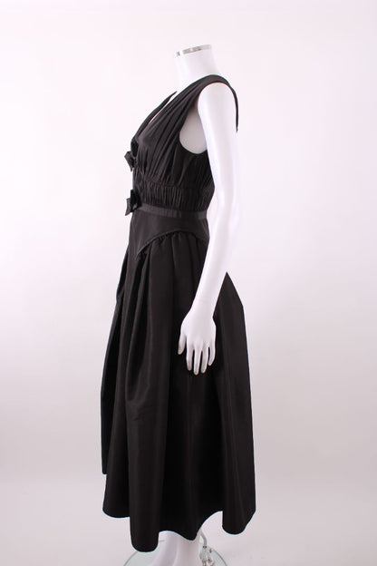 Self Portrait S/S Bow Dress Black 8 | Default Title, Black