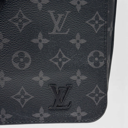 LOUIS VUITTON DISTRICT MESSENGER BAG MONOGRAM ECLIPSE BLACK PM | O/S, Black