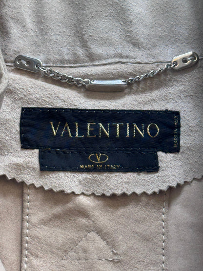 1990's Valentino Beige Suede Blouson | Large