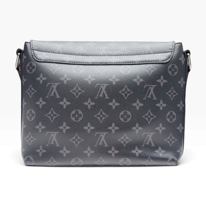 LOUIS VUITTON DISTRICT MESSENGER BAG MONOGRAM ECLIPSE BLACK PM | O/S, Black