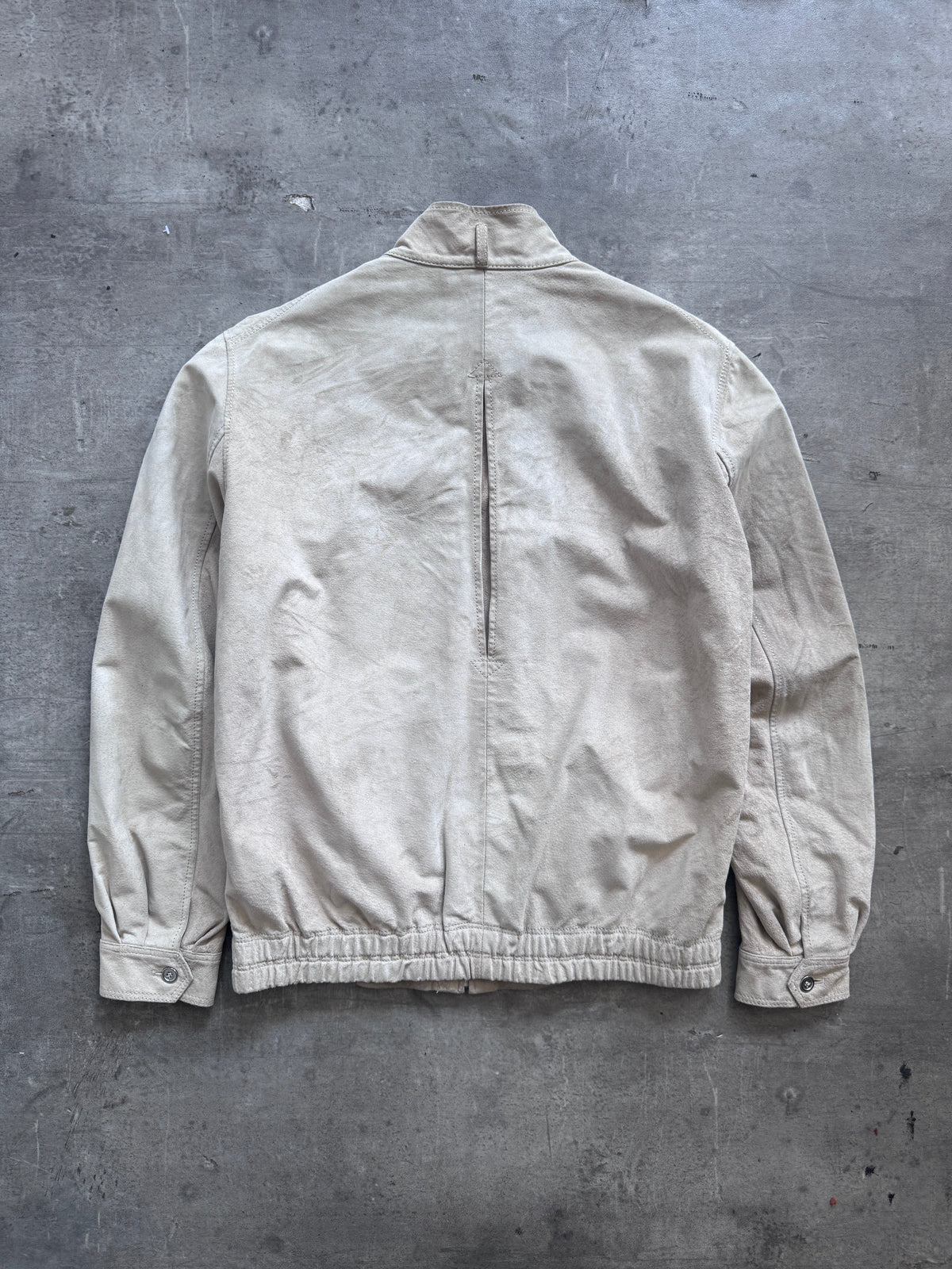 1990's Valentino Beige Suede Blouson | Large