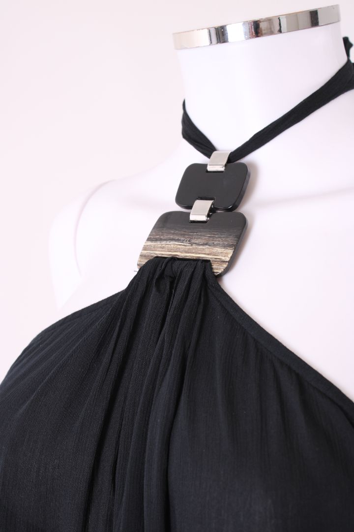 La Perla Halter Neck Beach Dress Black 14 | Default Title, Black