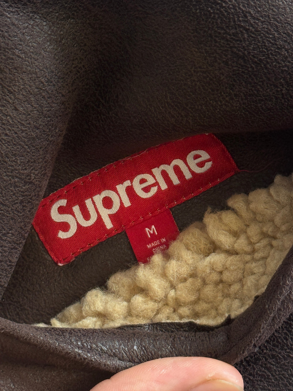 F/W 2024 Supreme Faux Shearling Fleece Vest FA:276 (MM828) | Medium, Brown
