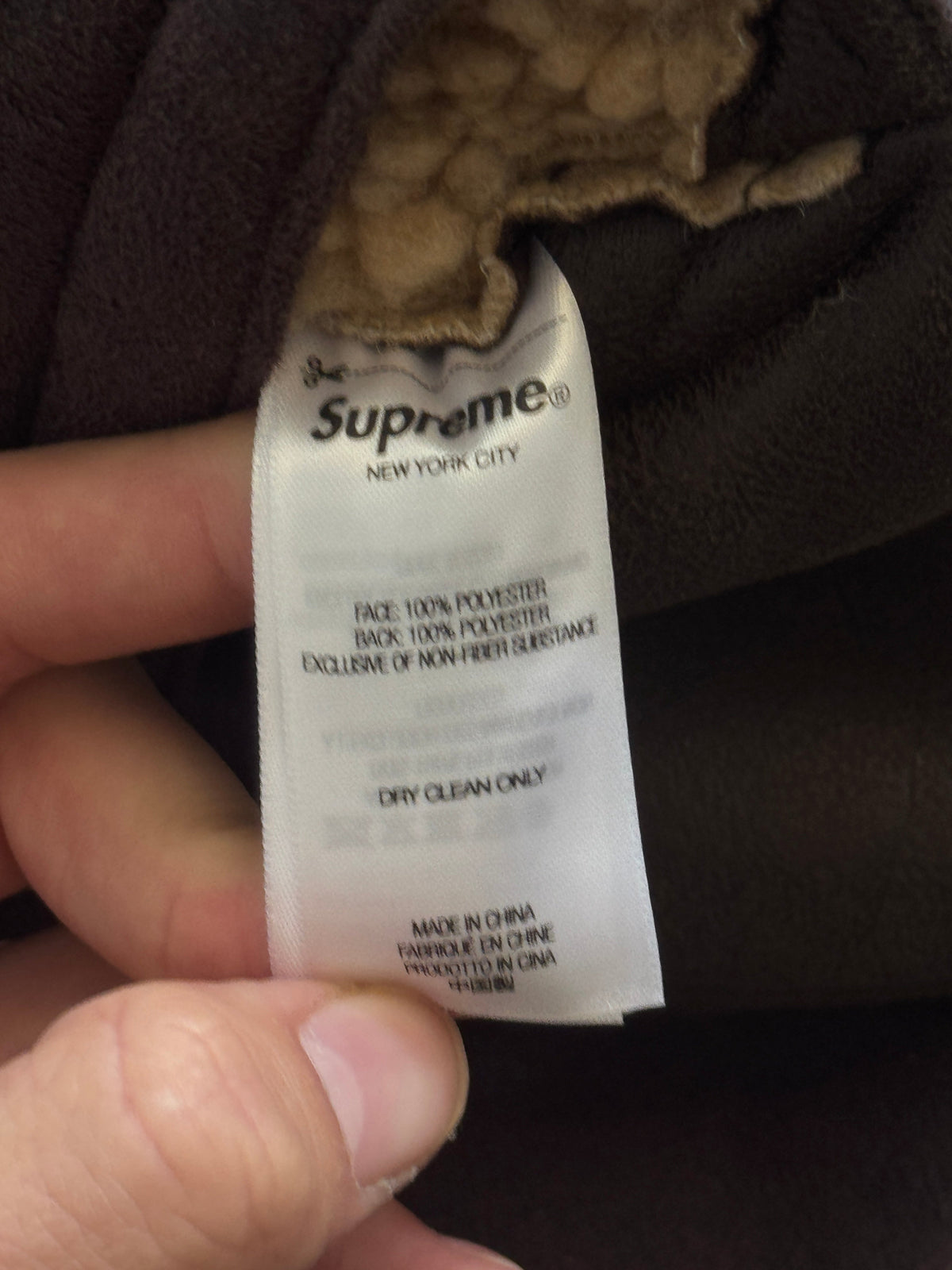 F/W 2024 Supreme Faux Shearling Fleece Vest FA:276 (MM828) | Medium, Brown