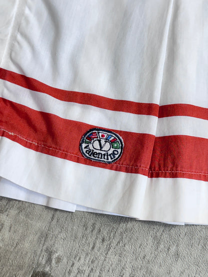 Valentino Cotton Pleated Mini Skirt