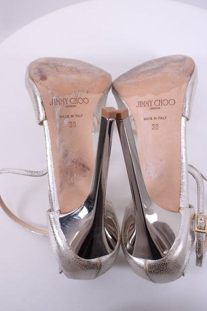 Jimmy Choo silver cross over Heels silver | DEFAULT TITLE, Silver