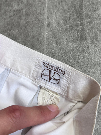 Valentino Cotton Pleated Mini Skirt