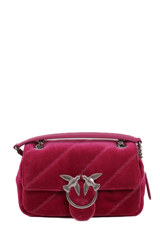 Pinko Mini Love Puff Velvet Bag Pink | O/S, Pink