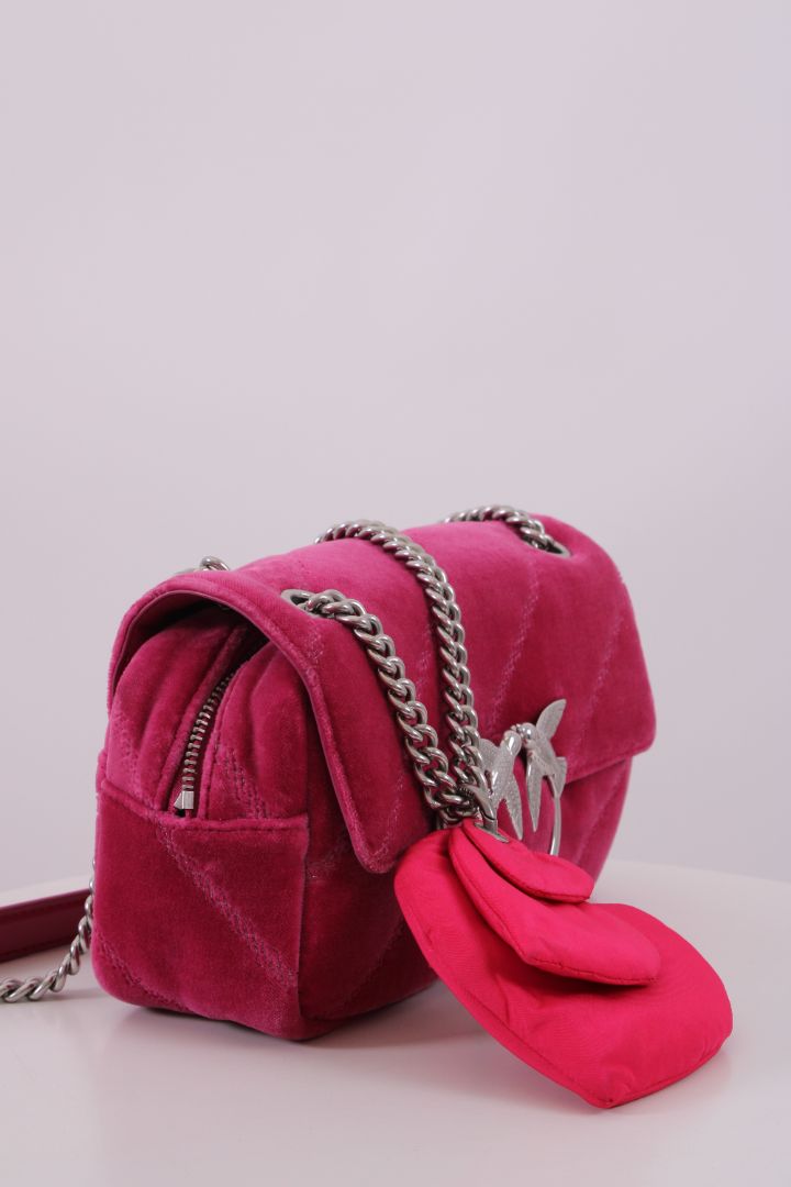 Pinko Mini Love Puff Velvet Bag Pink | O/S, Pink