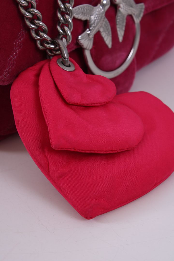 Pinko Mini Love Puff Velvet Bag Pink | O/S, Pink