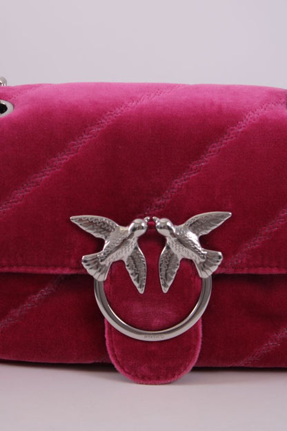 Pinko Mini Love Puff Velvet Bag Pink | O/S, Pink
