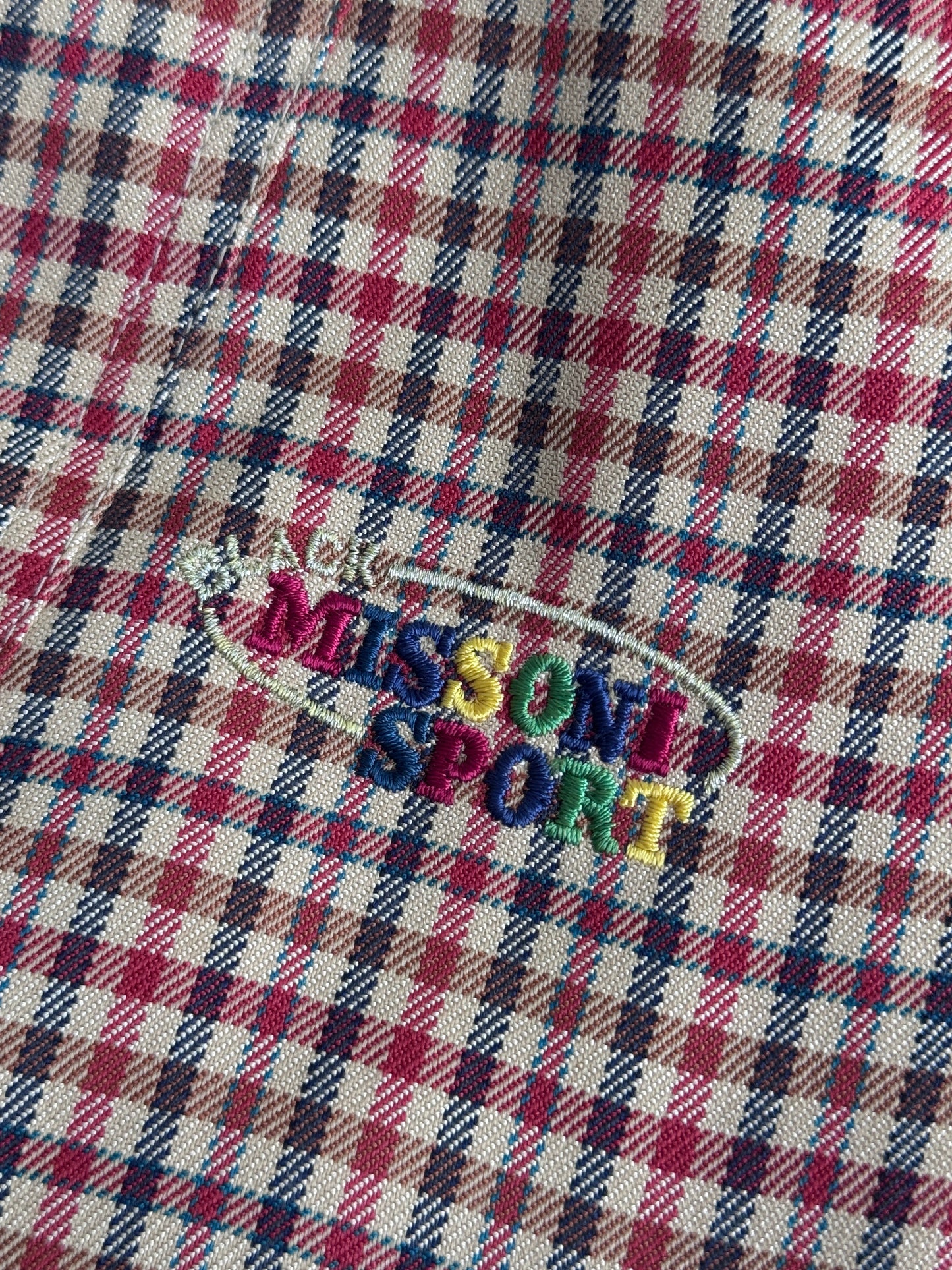Missoni Sport Black Label Check Harrington Jacket