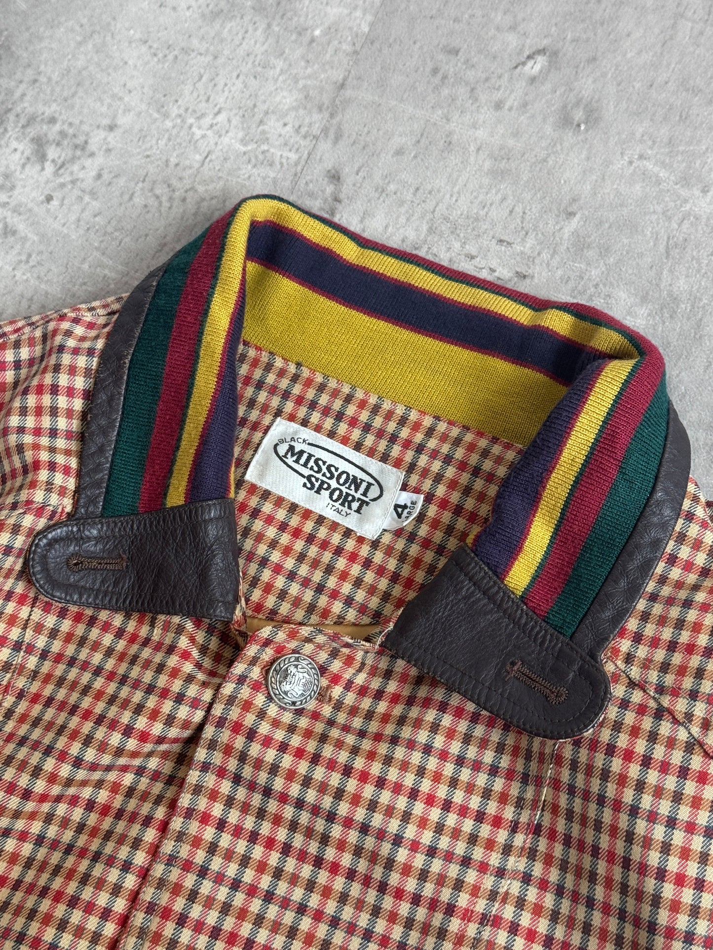 Missoni Sport Black Label Check Harrington Jacket