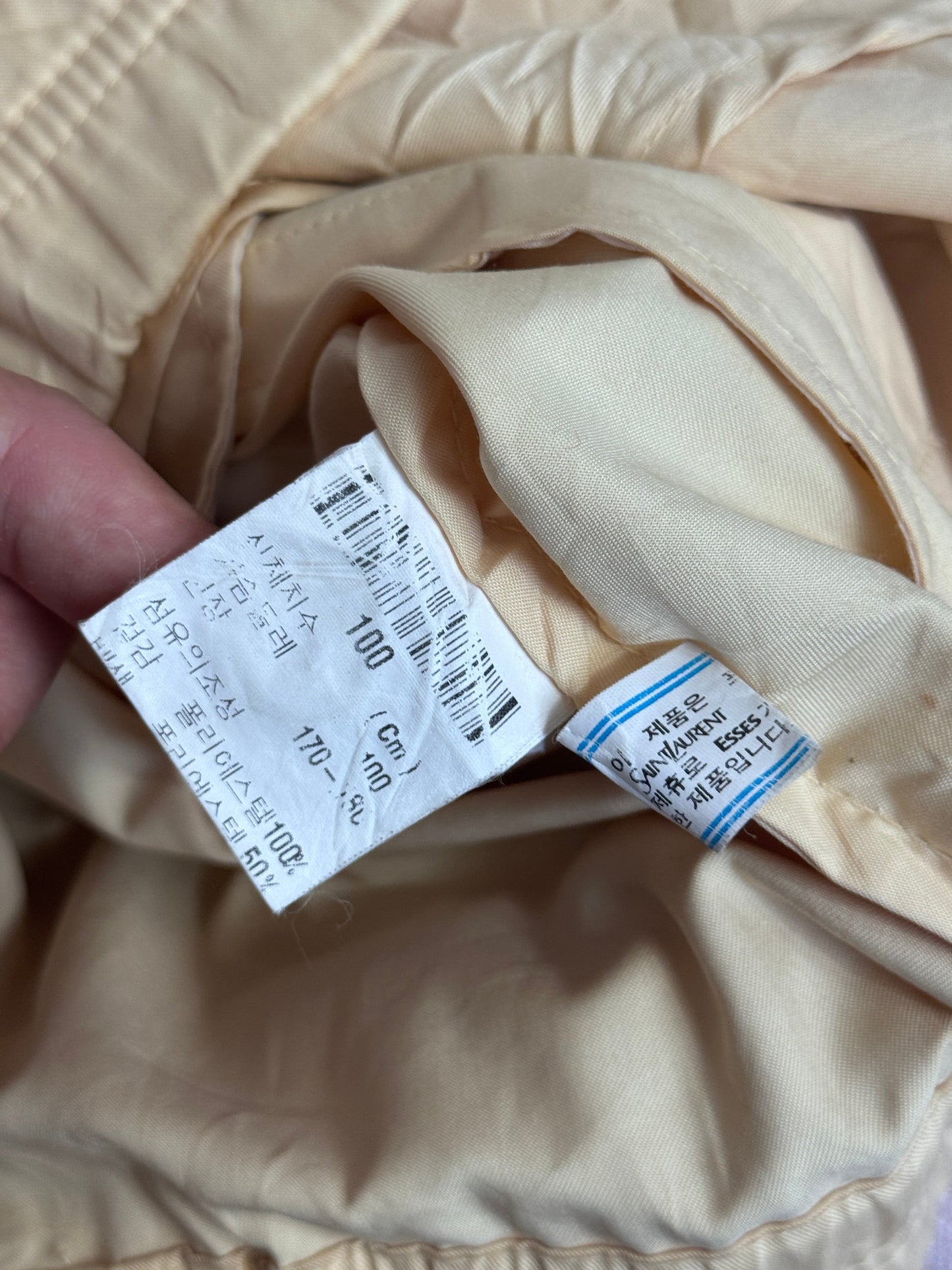 YSL Butter Yellow Lightweight Bomber Jacket