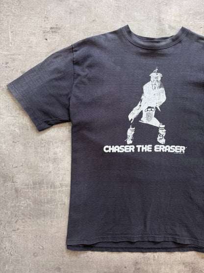 2003 Supreme 'Chaser The Eraser' Faded Black Graphic Tee | Extra Large, Multicoloured