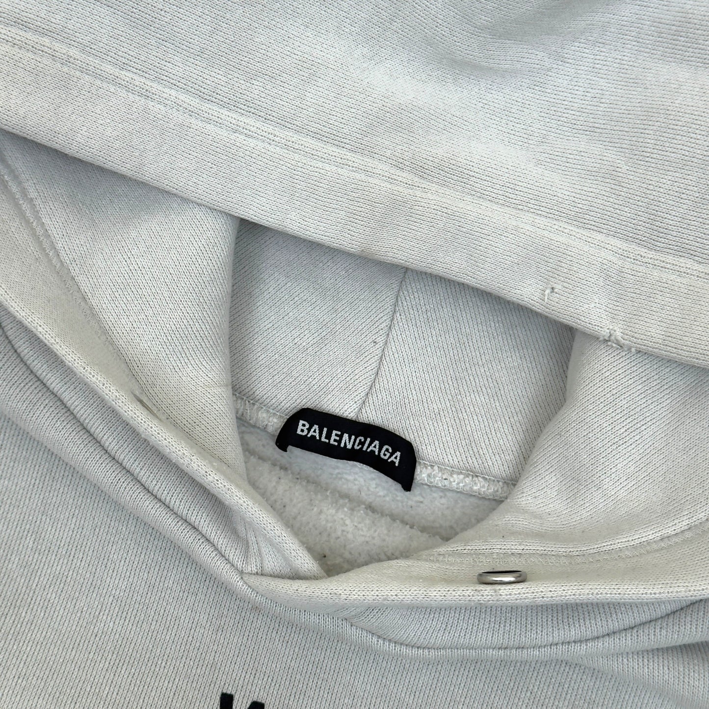 BALENCIAGA OVERSIZED WORLD FOOD PROGRAMME HOODIE WHITE XS | XS, White