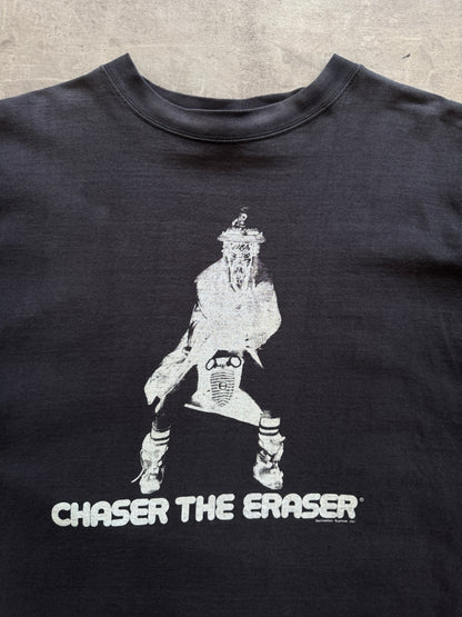 2003 Supreme 'Chaser The Eraser' Faded Black Graphic Tee | Extra Large, Multicoloured