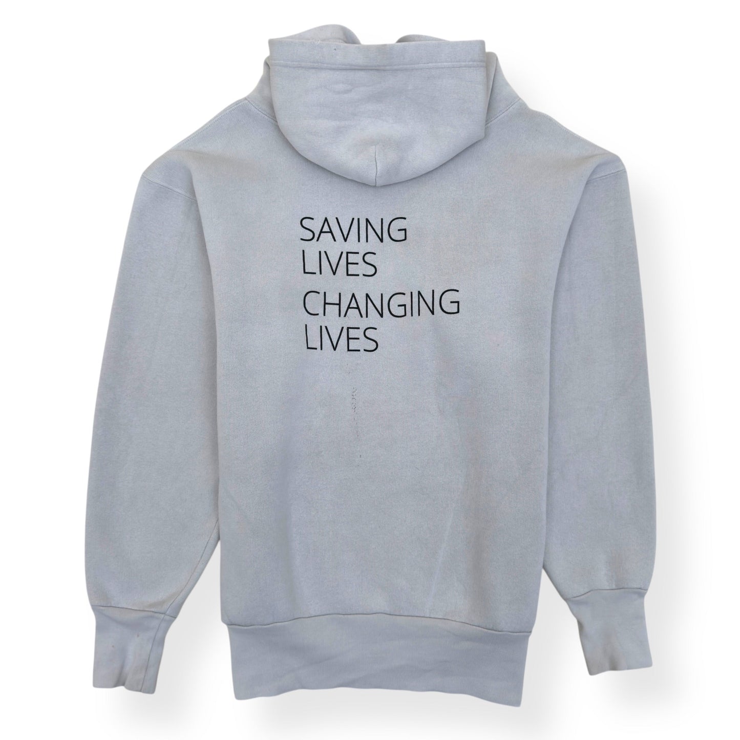 BALENCIAGA OVERSIZED WORLD FOOD PROGRAMME HOODIE WHITE XS | XS, White