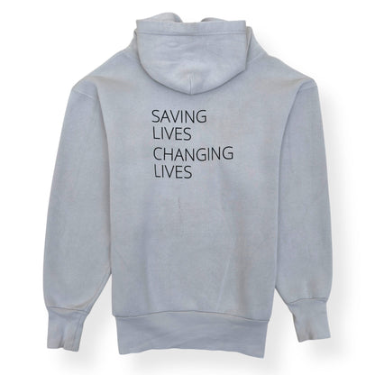 BALENCIAGA OVERSIZED WORLD FOOD PROGRAMME HOODIE WHITE XS | XS, White