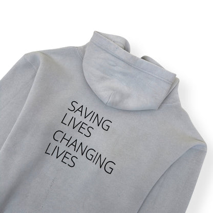 BALENCIAGA OVERSIZED WORLD FOOD PROGRAMME HOODIE WHITE XS | XS, White