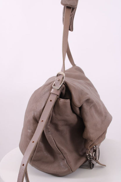Jimmy Choo Chain Fold Over Bag Beige | O/S, Beige