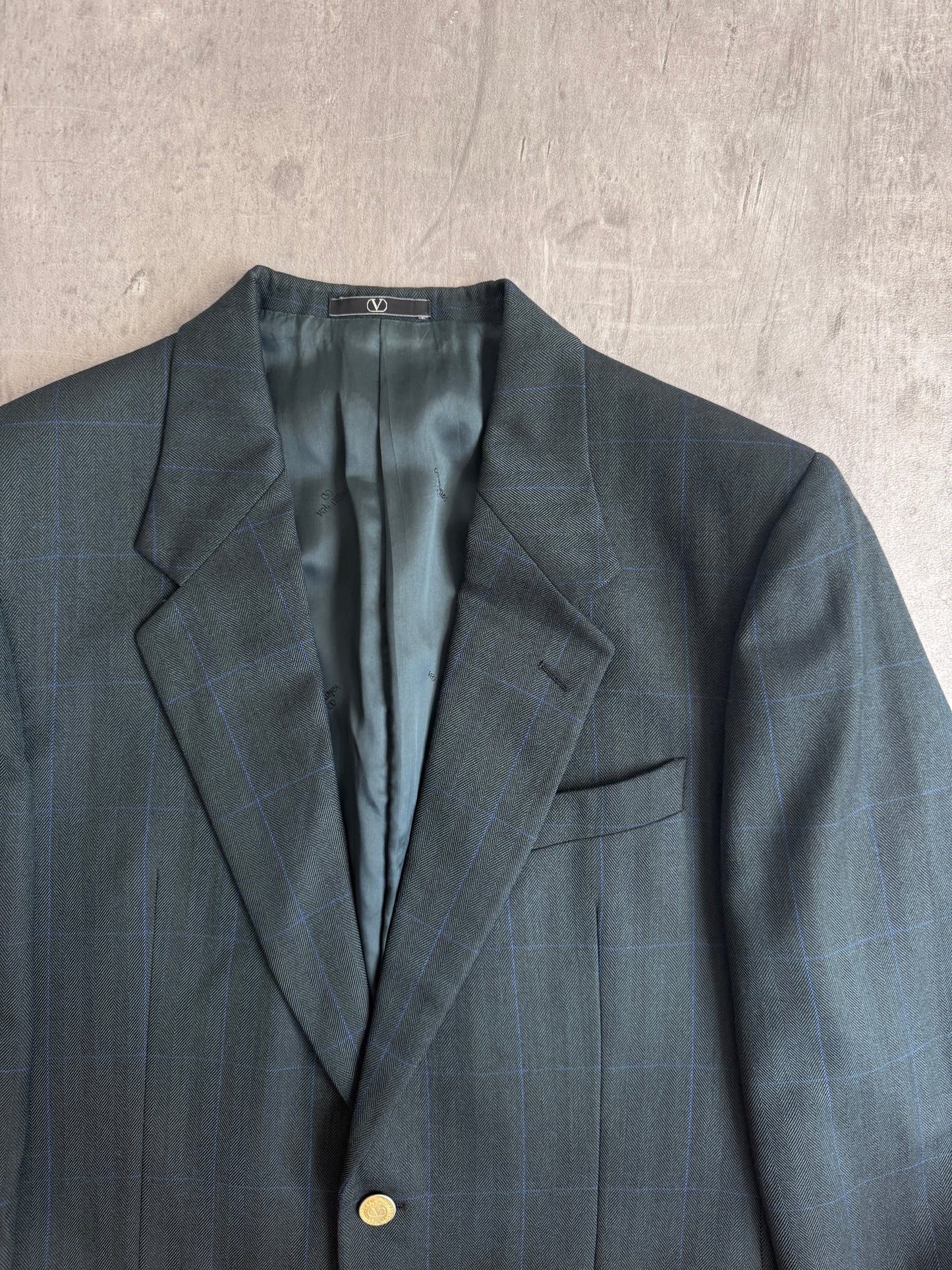 Valentino Check Wool Blazer