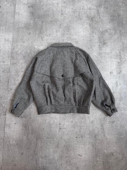 Burberry Herringbone Wool Panelled Blouson