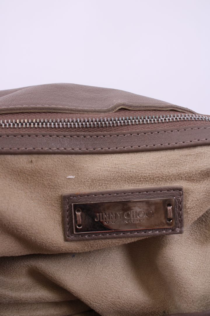 Jimmy Choo Chain Fold Over Bag Beige | O/S, Beige