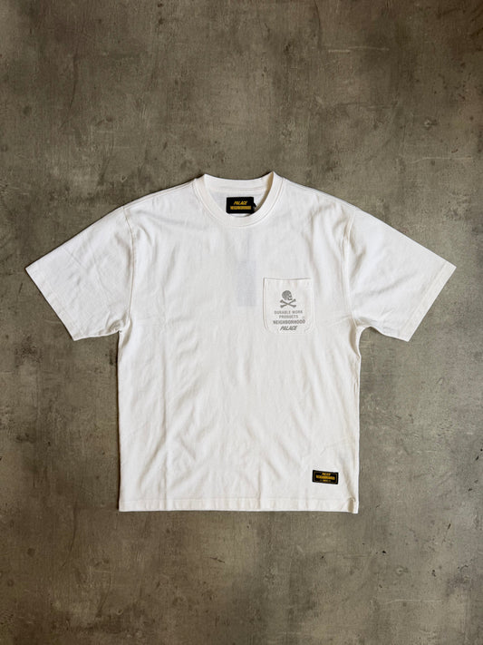 PALACE NEIGHBORHOOD POCKET T-SHIRT WHITE