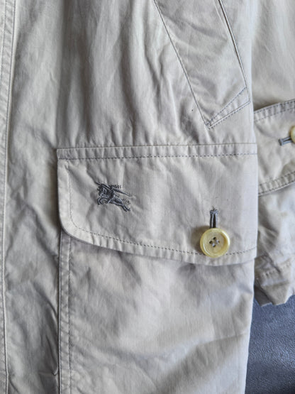 Burberry Nova Check Lined Cream Parka Jacket