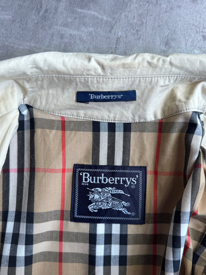 Burberry Nova Check Lined Cream Parka Jacket