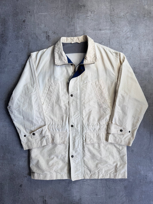 Burberry Cream Lightweight Sailing Jacket