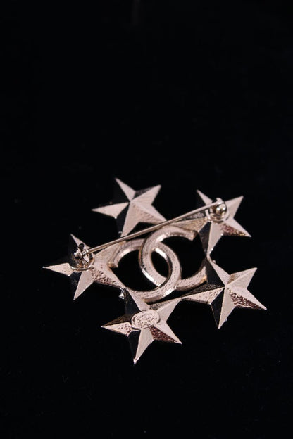 Chanel Crystal Star Brooch Gold | Default Title, Gold