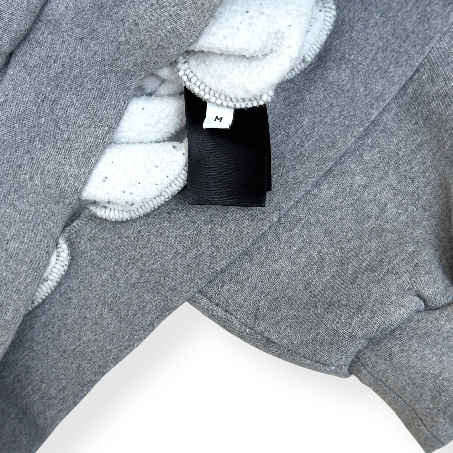 BALENCIAGA BB CREST LOGO COTTON-JERSEY HOODIE M | Medium, Heather Grey